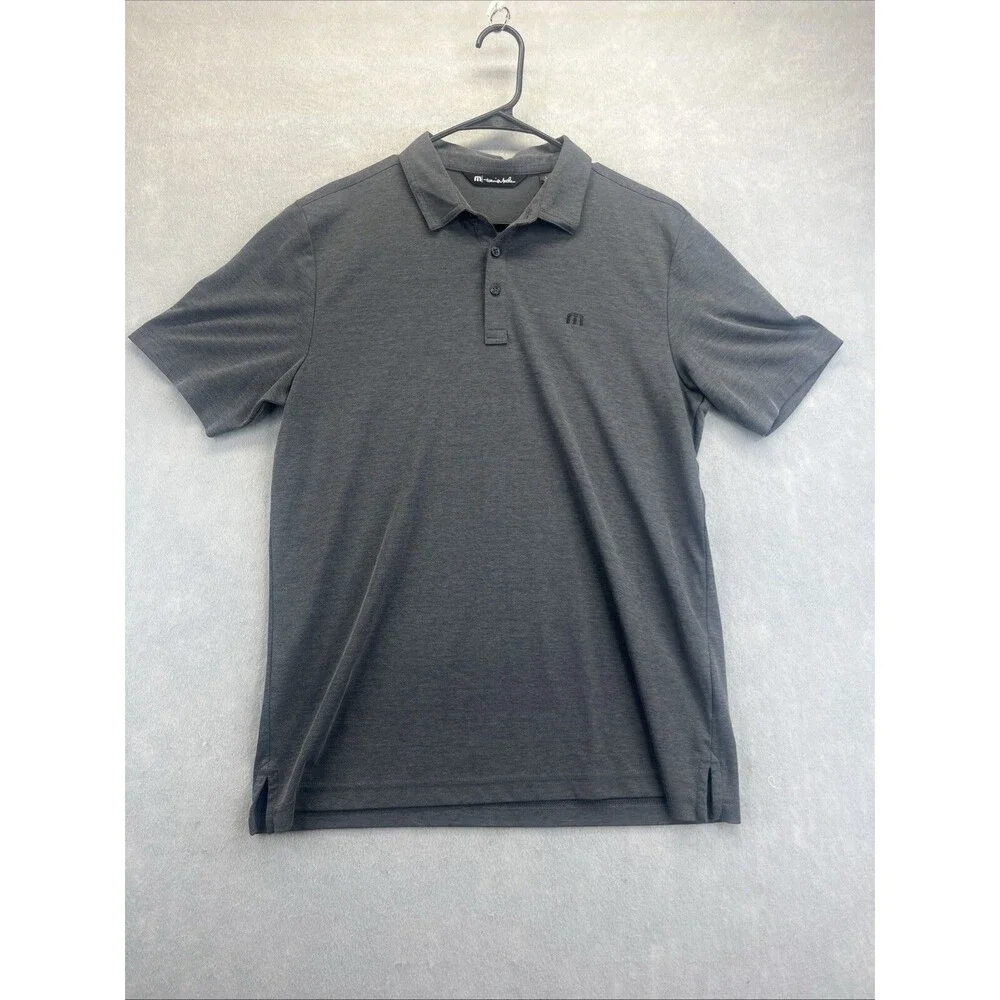 Travis Mathews Golf Polo Shirt Mens Large Golf Performance Short Sleeve Logo